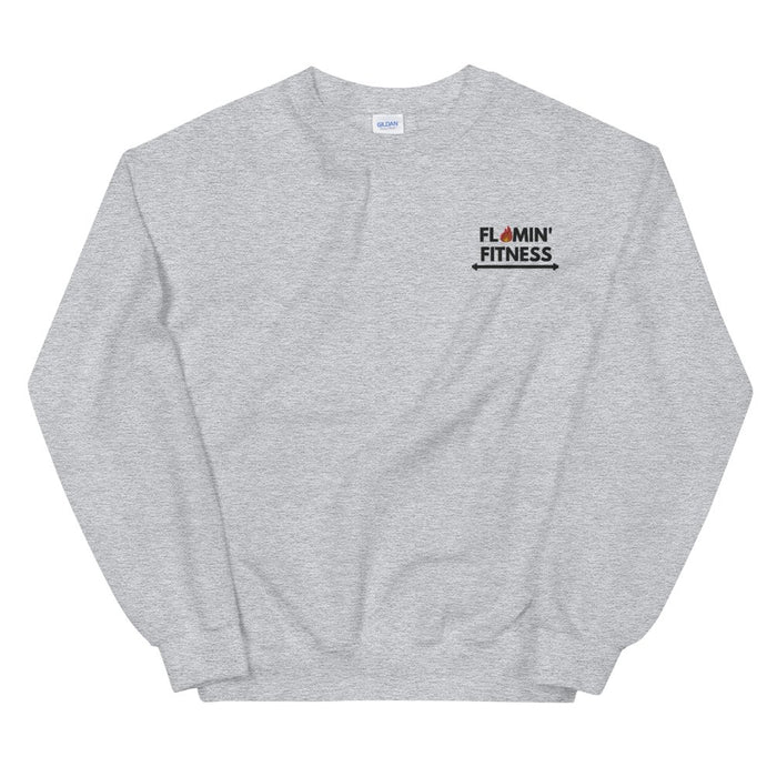 Sport Grey Embroidered Logo Sweatshirt - Flamin' Fitness