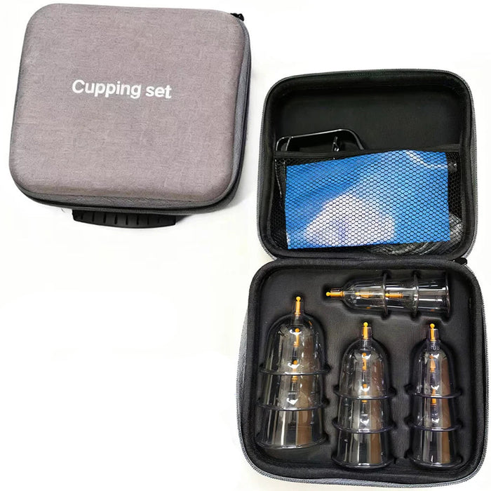 Vacuum Cupping Therapy Set with Hand Pump and Multiple Cups
