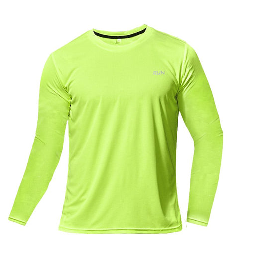 Men's "RUN" Long Sleeve T-Shirt - Flamin' Fitness