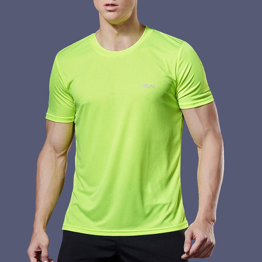 Men's "RUN" Short Sleeve T-Shirt - Flamin' Fitness