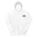 White Embroidered Logo Hoodie - Flamin' Fitness
